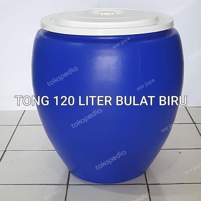 Tong / Gentong Air Bulat Biru 20 Liter