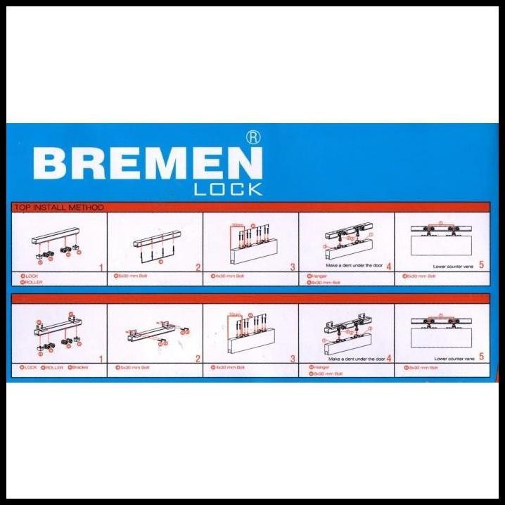 Pintu Geser Sliding Rail Kayu Aluminium 180 Cm Rel Sleding Geser Pintu