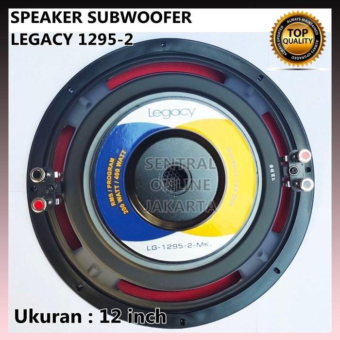 SPEAKER SUBWOOFER 12 inch LEGACY LG 1295-2 12inch DOUBLE COIL WOOFER LG 1295 2 Terbaru Berkualitas