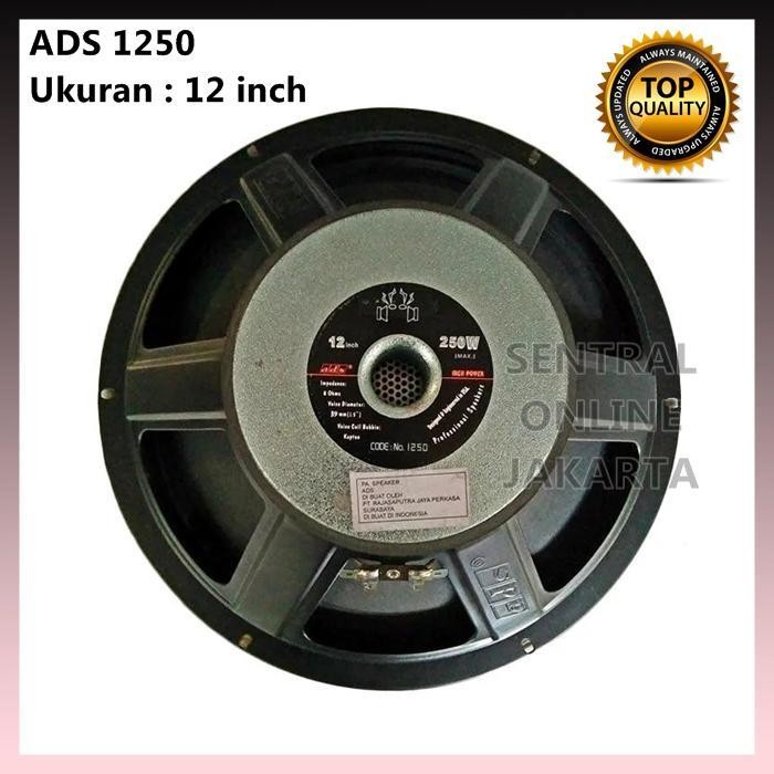 SPEAKER ADS 1250 12 inch FULL RANGE 1250 WOOFER ADS 12inch 12in Terbaru Berkualitas