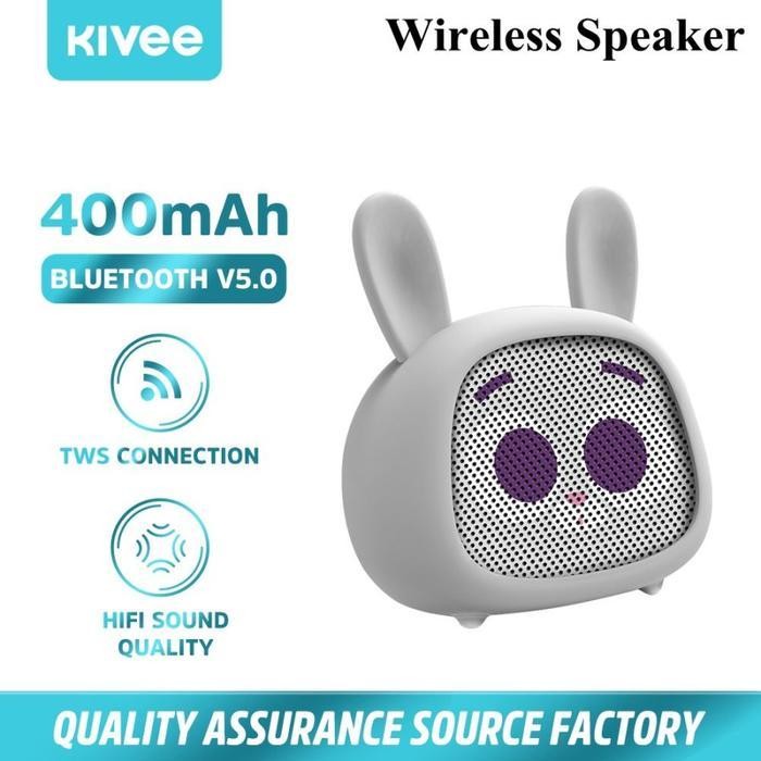 KIVEE Wireless Portable Bluetooth speaker MW12 kado hadiah KELINCI