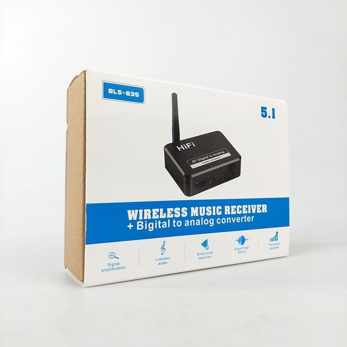 VAORLO DAC Audio Bluetooth 5.1 Receiver HiFi Digital Analog BLS-B35 Terbaik Berkualitas