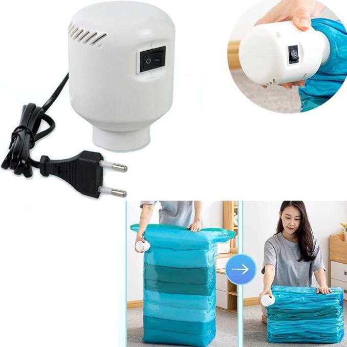 Vacuum Bag Pump Electric Pompa Elektrik Tas Plastik Vakum Vakum Baju