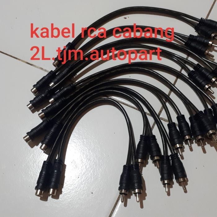 satu kantong kabel rca cabang 1P-2L.ukr 30cm untuk audio mobil Terbaik Berkualitas