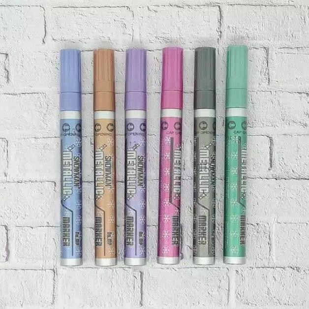 

Snowman Mp 12 Metallic Paint Marker Permanent Spidol Metalik Permanen