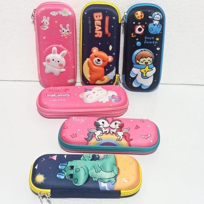 

Bos Kotak Pensil 3D Timbul/Hardcase Pencil/Tempat Pensil Sleting Stationery