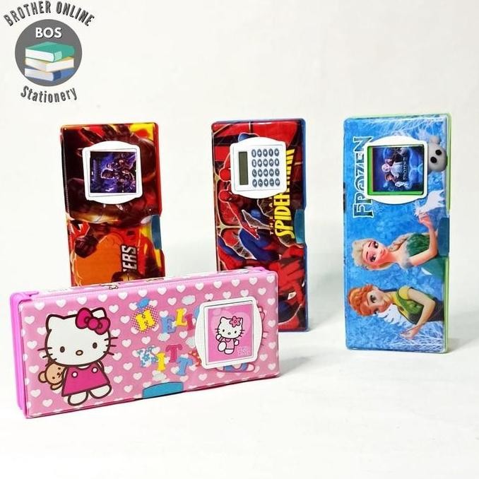 

Bos Kotak Pensil Magnet+Kalkulator/Tempat Pensil/Pencil Case/Mainan Stationery