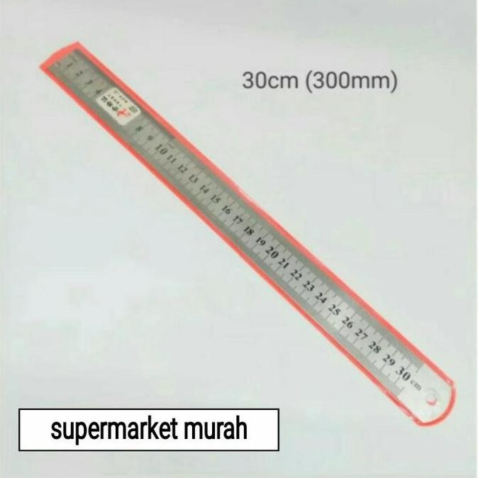 

Penggaris Besi 30 Cm - 300 Mm - Steel Ruler 12 Inch
