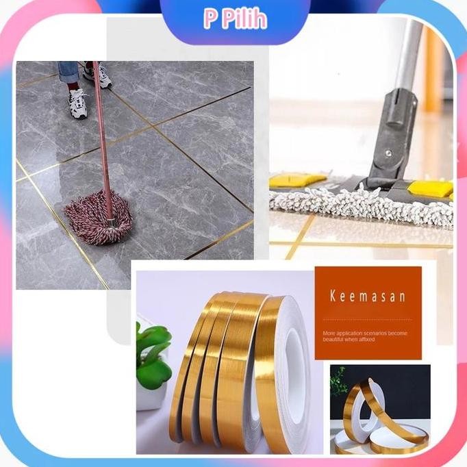 Grosir Gulungan Stiker Pembatas Celah Keramik Nat Lantai Sticker 50