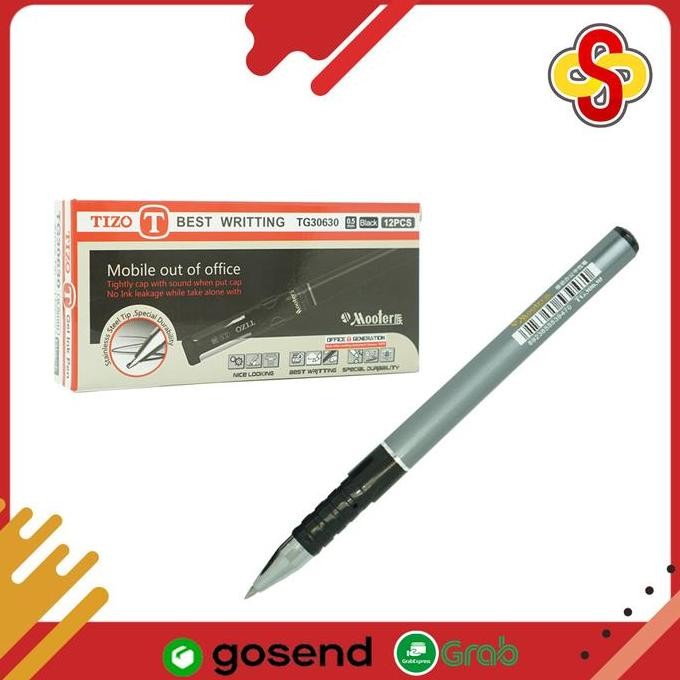 

Pulpen Gel Tizo 0.5 Tg30630 - Hitam Isi 12 Pcs