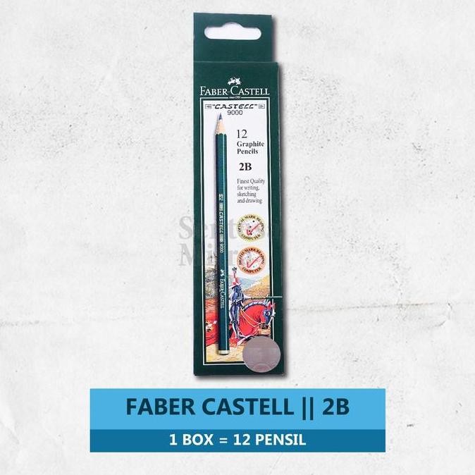 

Pensil Kayu 2B Faber Castell Tipe 9000 Pensil Ujian Komputer Murah