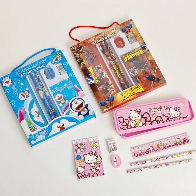 

Bos Set Alat Tulis Lengkap/Paket Alat Tulis Anak/Pensil/Hampers Viral Kayu Penghapus