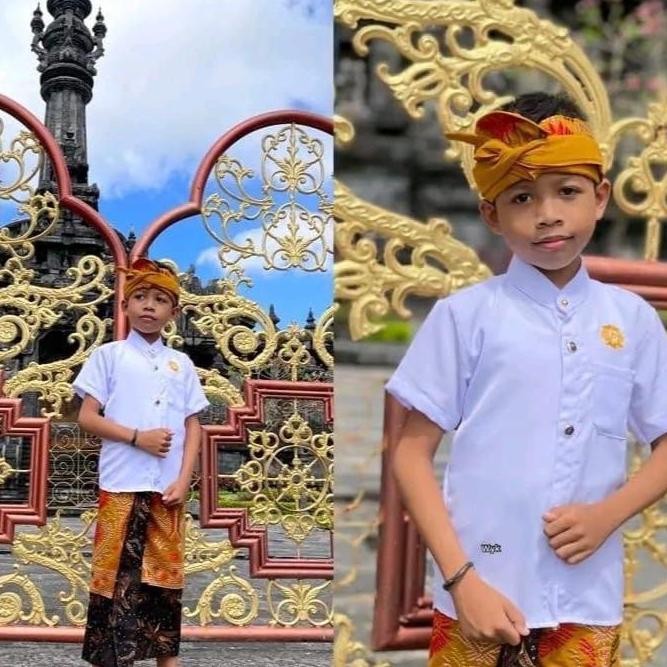 (Allthebest) Semi safari Ongkara Anak Bali/Baju anak Bali