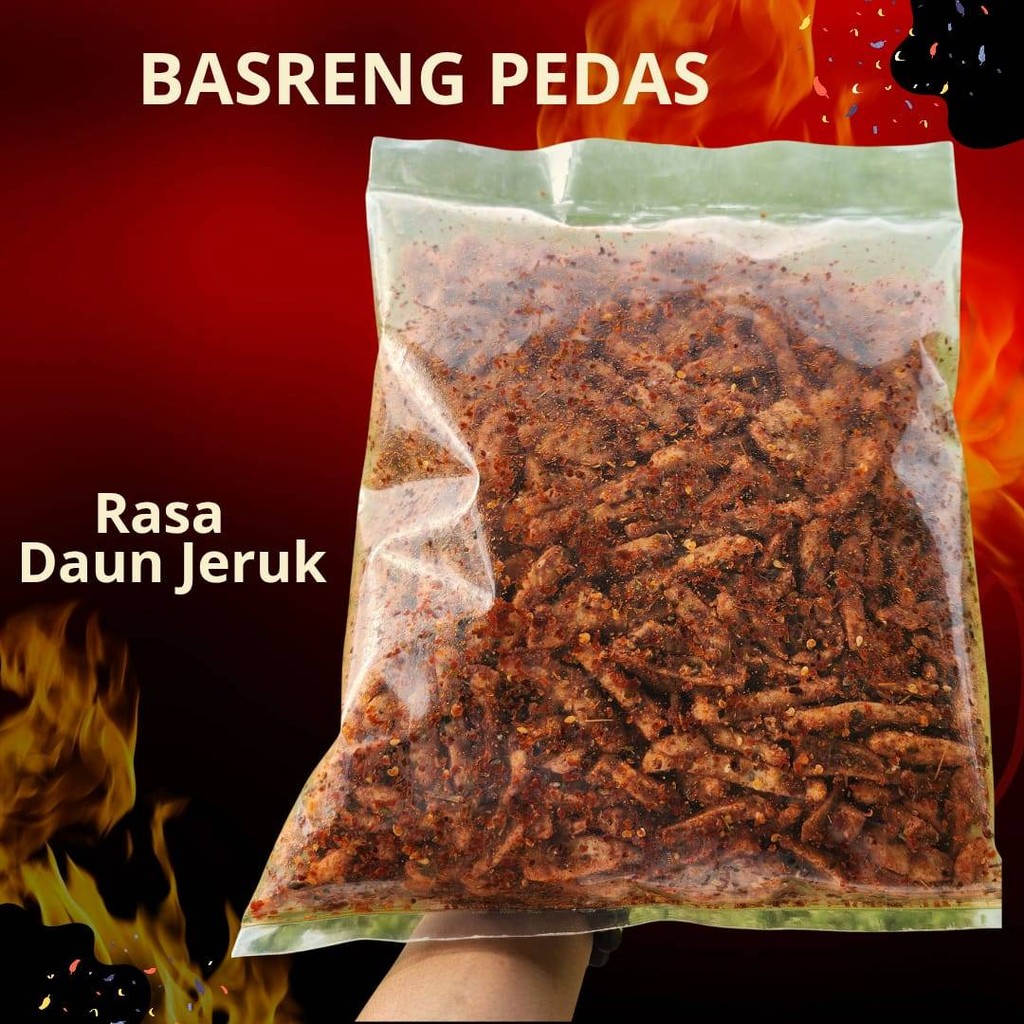 

Basreng Original PEDAS daun jeruk fyp 1KG Cemilan Sultan Cianjur Bumbu Melimpah Cikruh Temen Ngopi