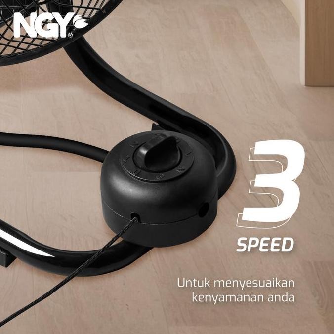 TERBARU NGY DESK WALL FAN TORNADO / KIPAS ANGIN LANTAI DINDING 16 INCH | NGY-16DW NAGOYA TERMURAH