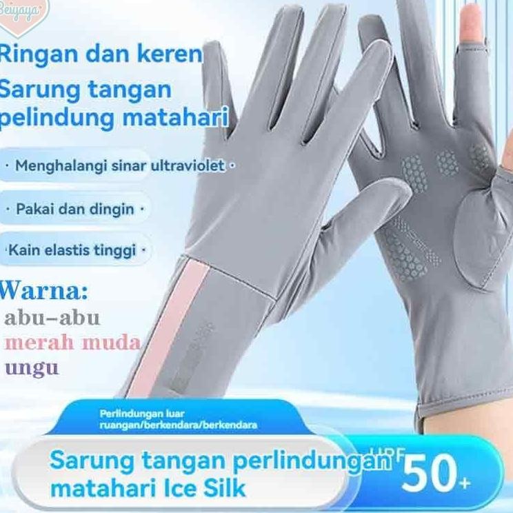 Beiyaya Sarung Tangan Uv Anti Untuk Wanita Ultratipis Sarung Tangan Motor Wanita M044