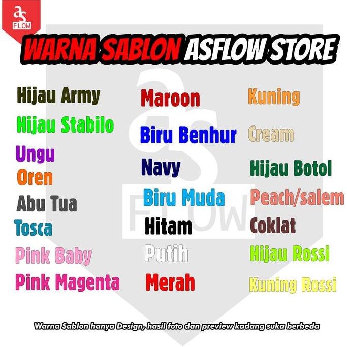 (Allthebest) KAOS / BAJU SABLON CUSTOM KATA KATA SABLON DEPAN BELAKANG BESAR