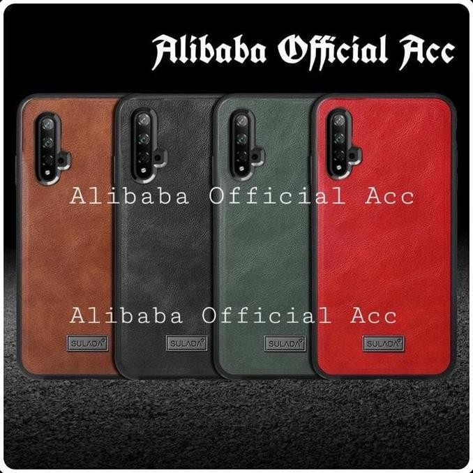 Baru Case Huawei Nova 5T Sulada Leather Original Hardcase Kulit Silicone TPU