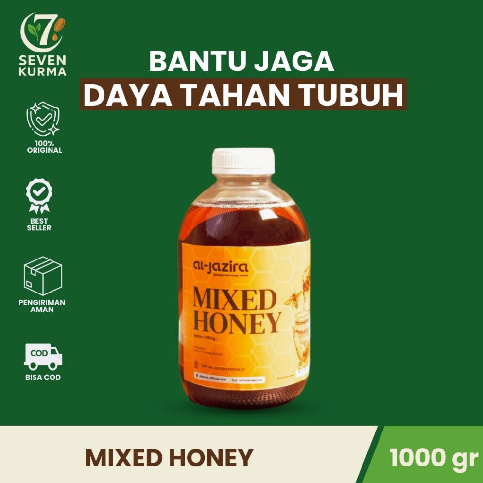 

(Terbaru) SevenKurma Madu Mixed Honey 1kg | Madu Multiflora 1kg (Terlaris)