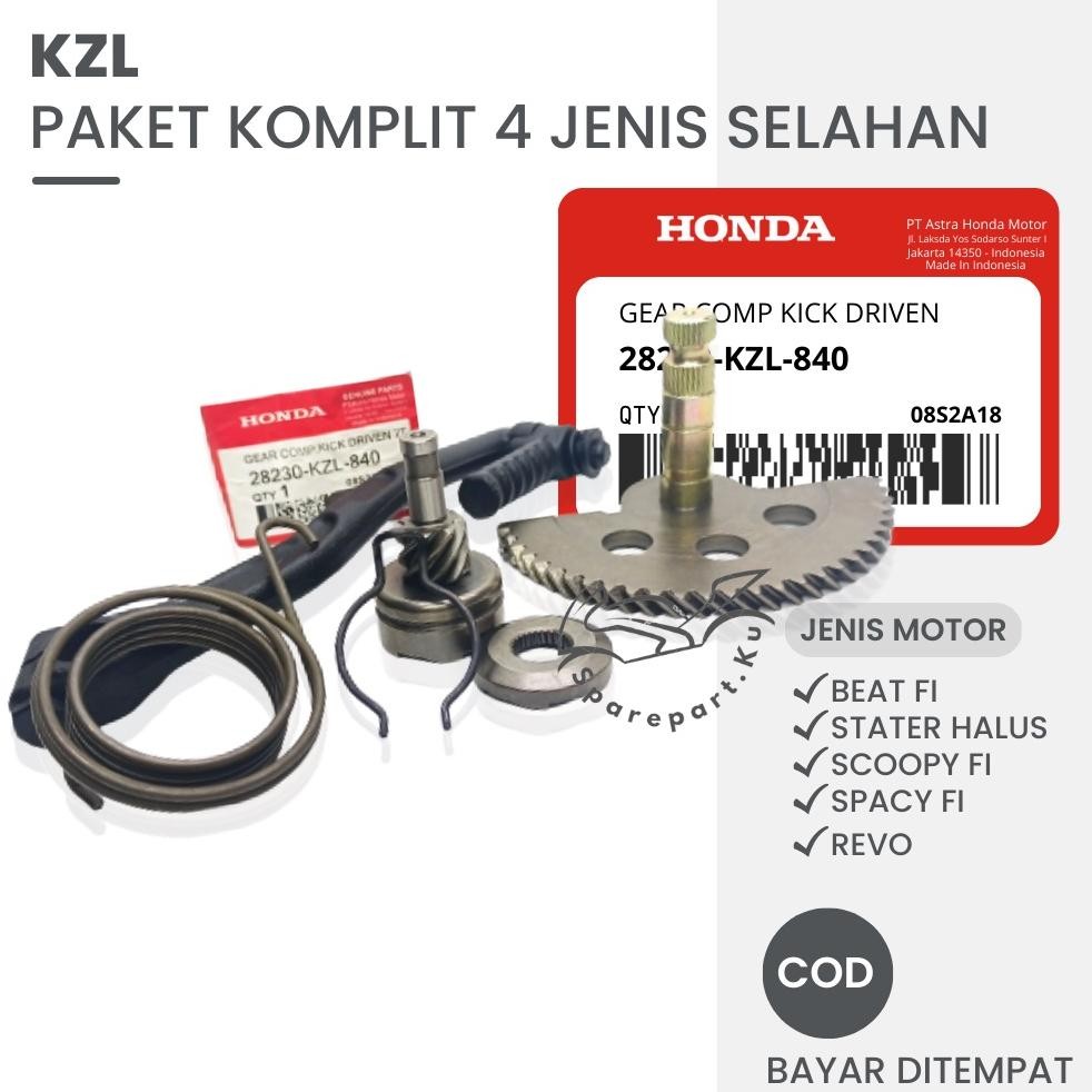 KZL PAKET KOMPLIT ENGKOLAN + AS SELAH + GIGI PINION + PER SELAH MOTOR BEAT FI / SCOOPY FI / SPACY FI