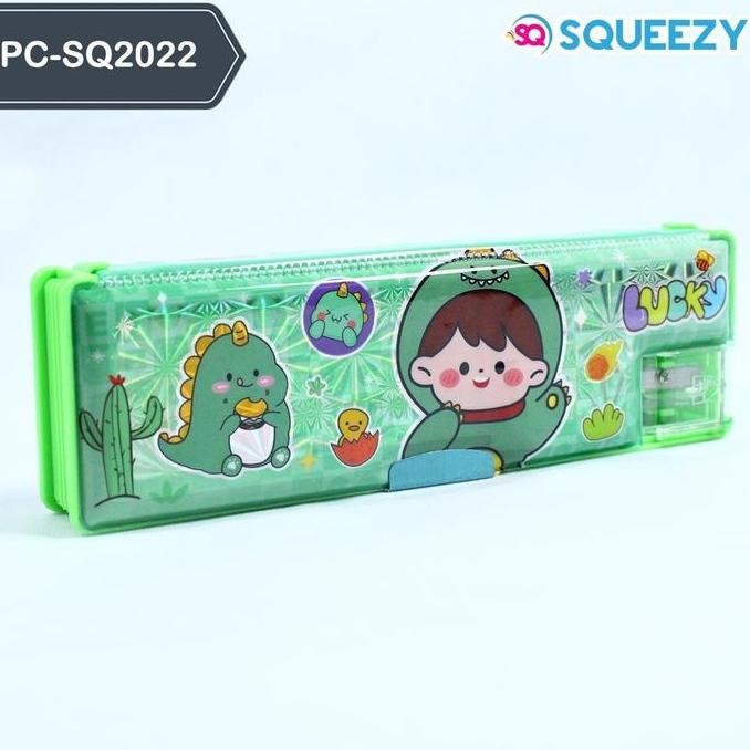 

Grosir ( 1Lusin / 12pcs ) Kotak Pensil CC-2022 Plus Serutan Karakter Tutup magnet Hm