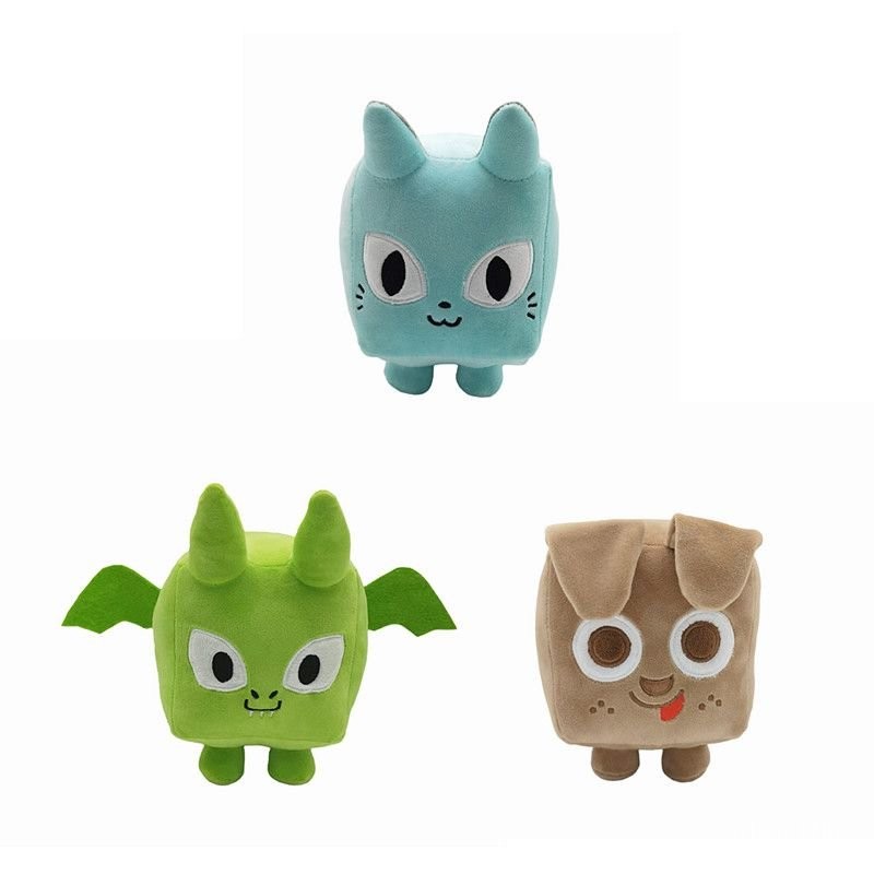 big games CAT plush Doll Cute Block Cat Block Dragon Dog Plush Toy FMQX
