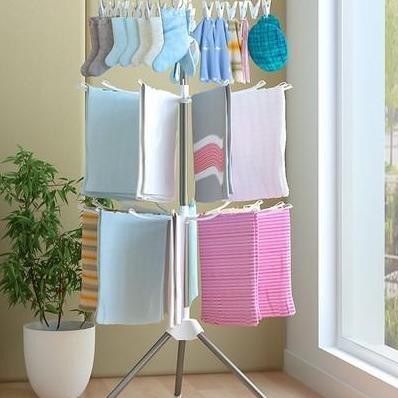 Jemuran Menara Lipat Tempat Jemuran Baju El Menara 3 Susun Tempat Jemuran Gantungan Bayi Jepitan Baj