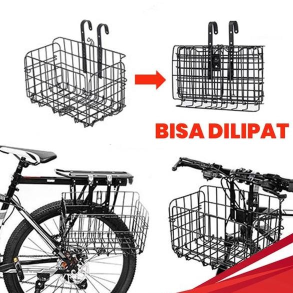 Keranjang Sepeda Lipat Foldable Basket Untuk Sepeda Dewasa Mtb Lipat