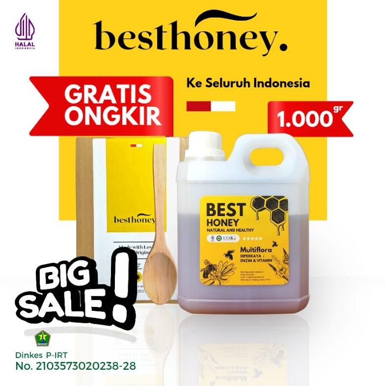 

(Terbaru) Best Honey Madu Asli Madu Multiflora Original 1kg (Terlaris)