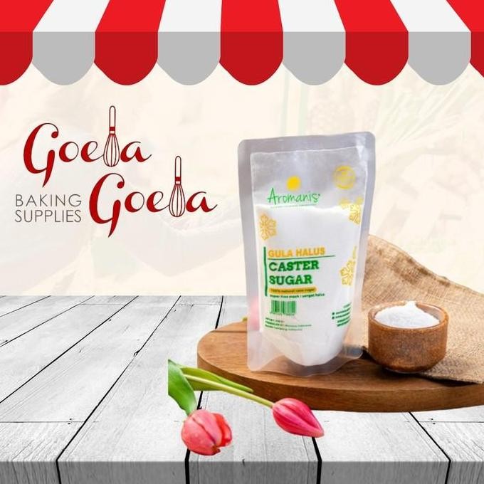 

Baru Aromanis Gula Halus / Caster Sugar 250gr & 1Kg - Gula Kue & Tabur
