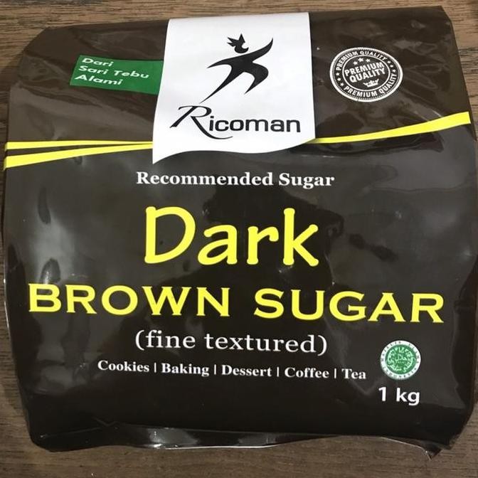 

Baru RICOMAN Brown Sugar Dark & Light 1Kg - Gula Merah Premium Kue Minuman