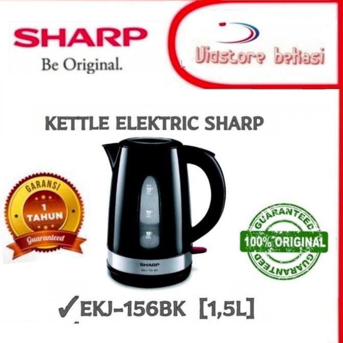 Kettle Sharp Ekj-177Bk/Ekj156 Jug Teko Listrik Pemanas Air 100% Ori