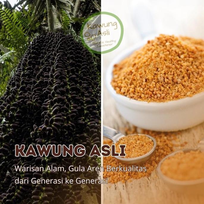 

Baru Gula Aren Semut Asli Bubuk Kawung 450gr Premium