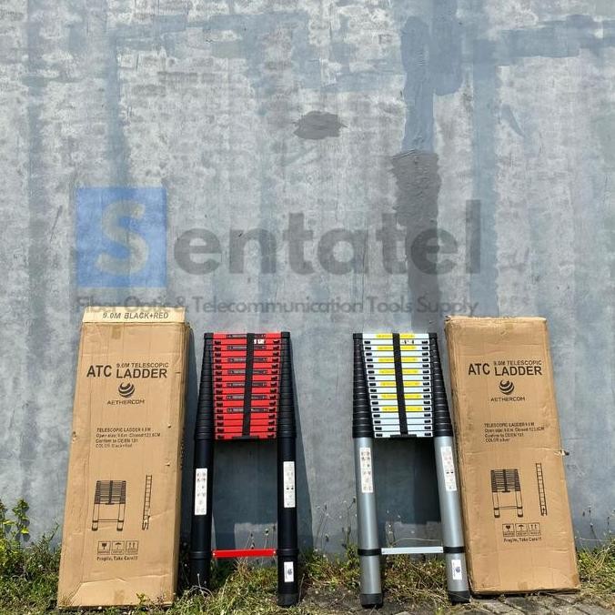Sale Tangga Lipat Aluminium Teleskopik 9 Meter Single Atc Portable