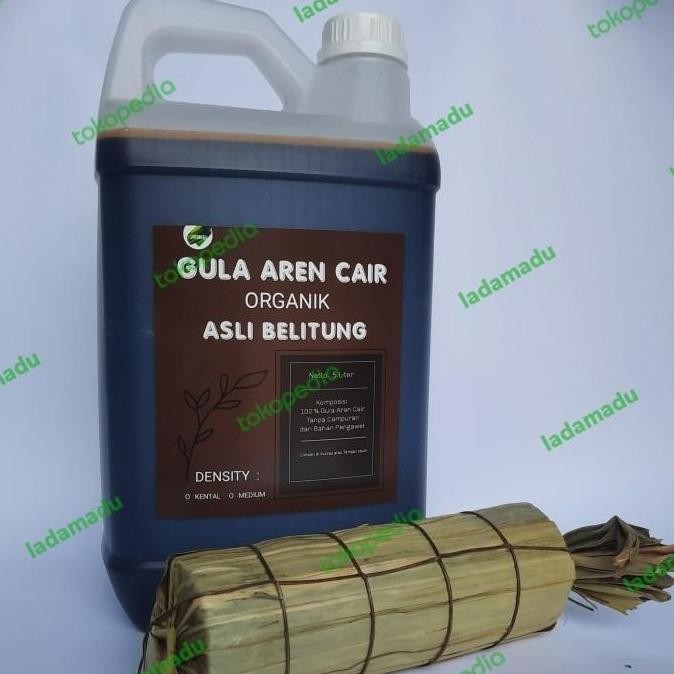 

Baru Gula Aren Cair Organik Belitung 5 Liter Jerigen - Palm Sugar Alami