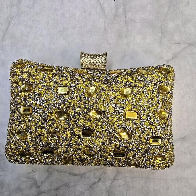 Tas Pesta Import Warna Gold