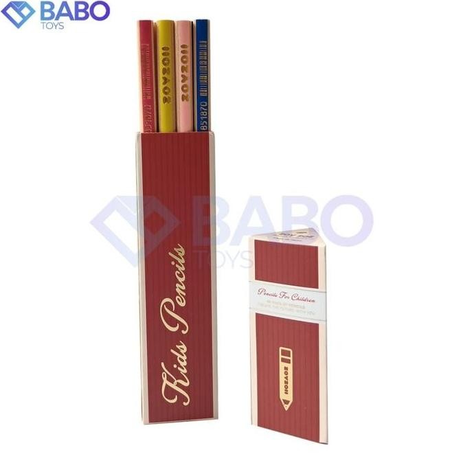 

Zoyzoii B6 Kids Pencil Alat Tulis Pensil Kayu Pensil Kumon Tebal Umur Usia 2+ Kado Souvenir Mainan Edukasi Anak