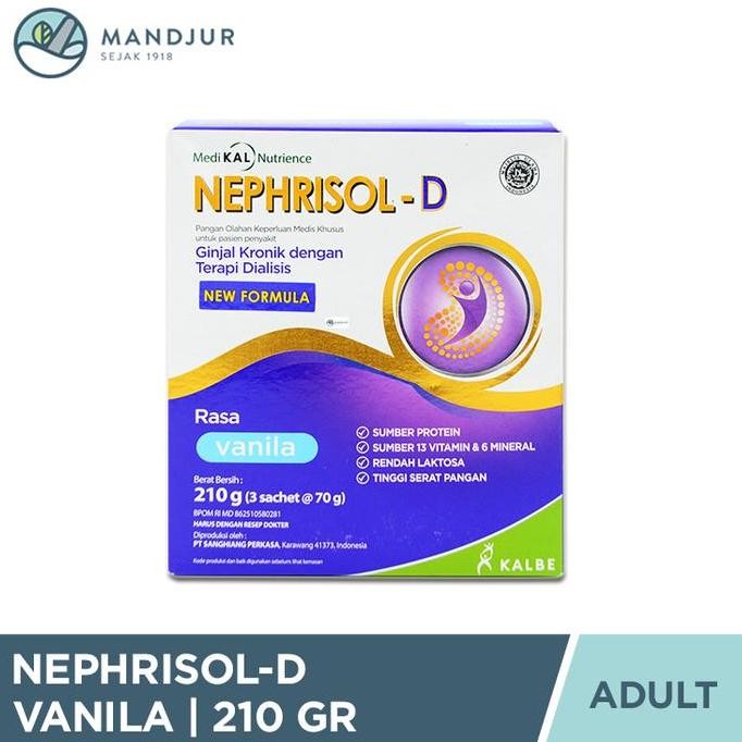 

Sale Nephrisol D Vanila 210 Gram - Susu Khusus Pasien Ginjal Dialisis