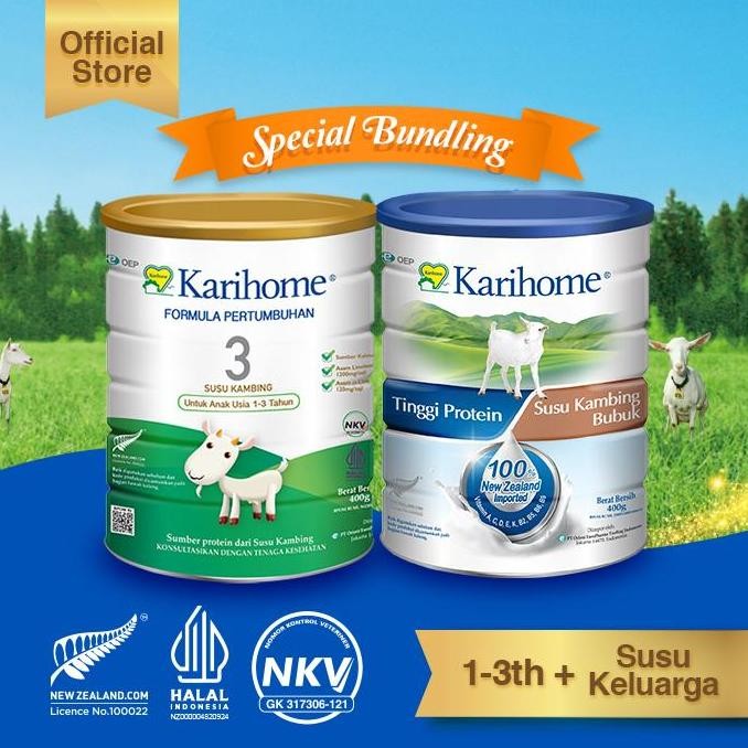 

Grosir Karihome 3 Susu Formula Pertumbuhan Untuk Anak Usia 1 - 3 Tahun Bundlling Karihome Susu Kambing Bubuk Untuk Keluarga
