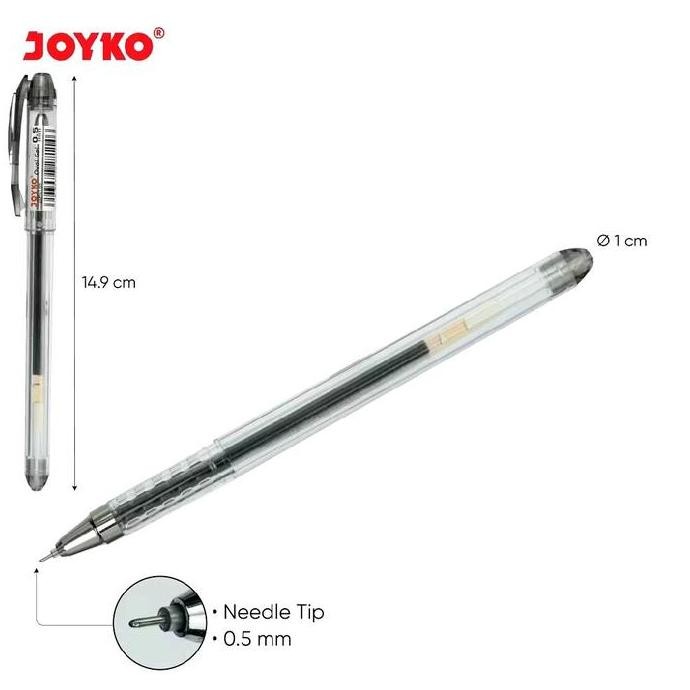 

Gel Pen/ Pulpen / Pena Joyko Gp-189 / Oval Gel / 0.5 Mm