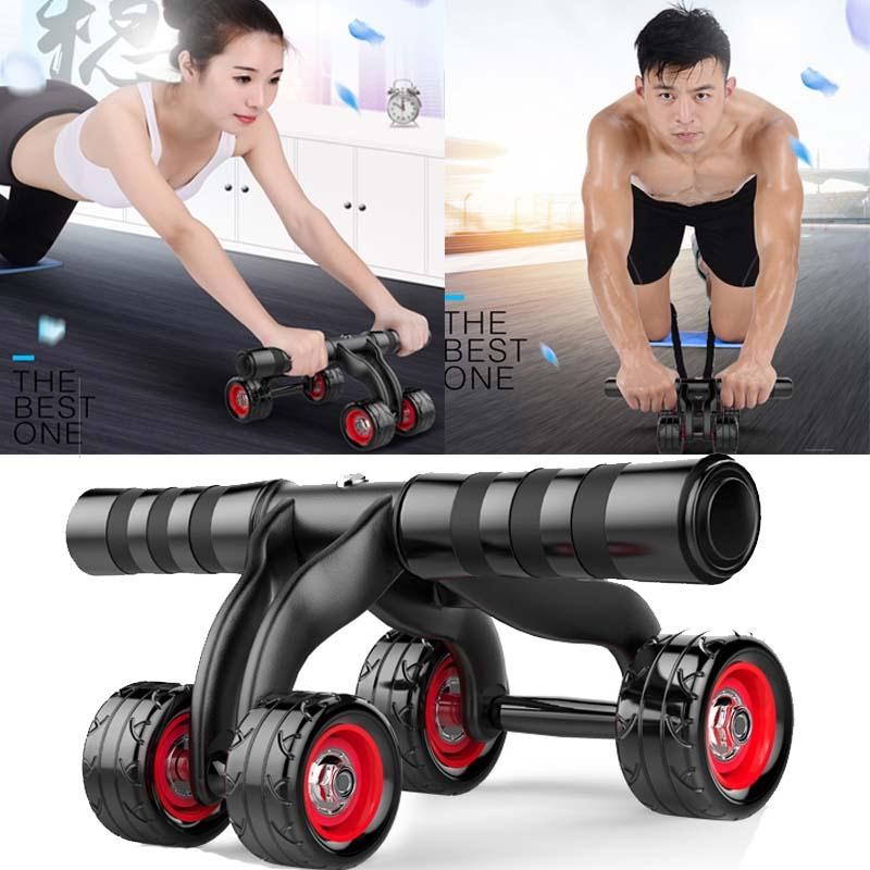 Roller Alat Fitness Power Wheel Alat Fitness Roller Gym Otot Perut karet olahraga