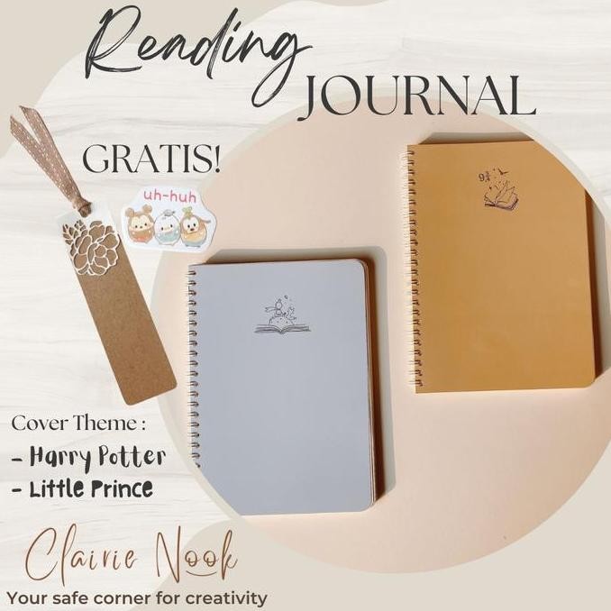 

Tersedia Clairie Nook Reading Journal Planner Buku Catatan Harian Jurnal Kreatif