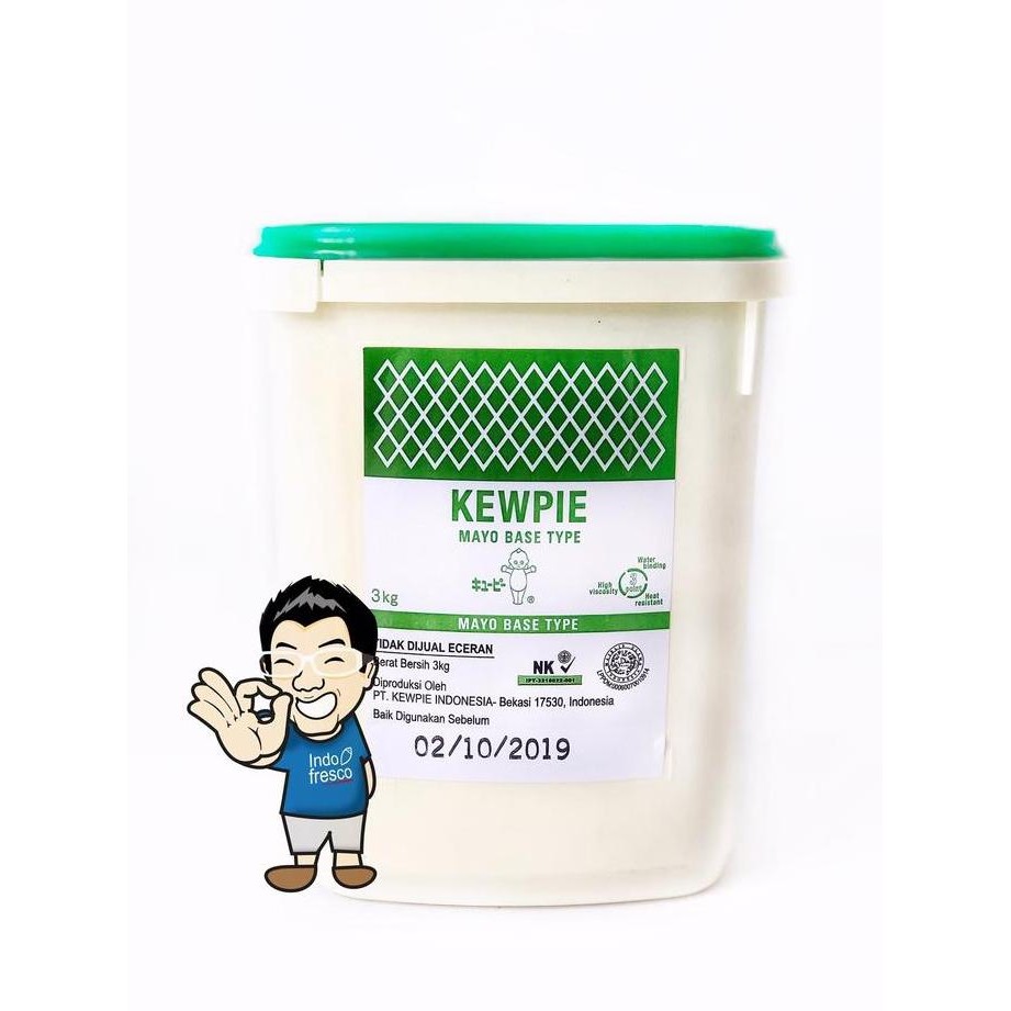 

Tersedia Kewpie Mayo Base Type 3kg - Saus Mayonnaise Salad Pro Use