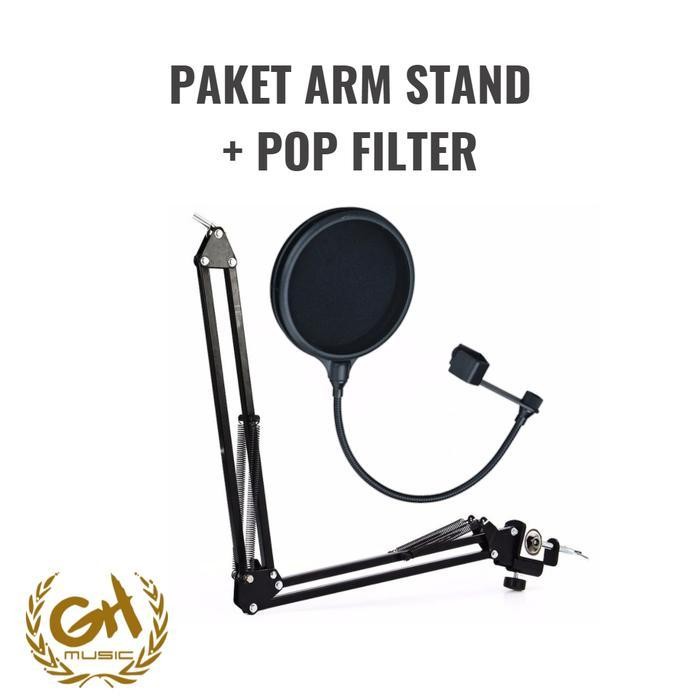 POP FILTER PLUS ARM STAND PODCAST