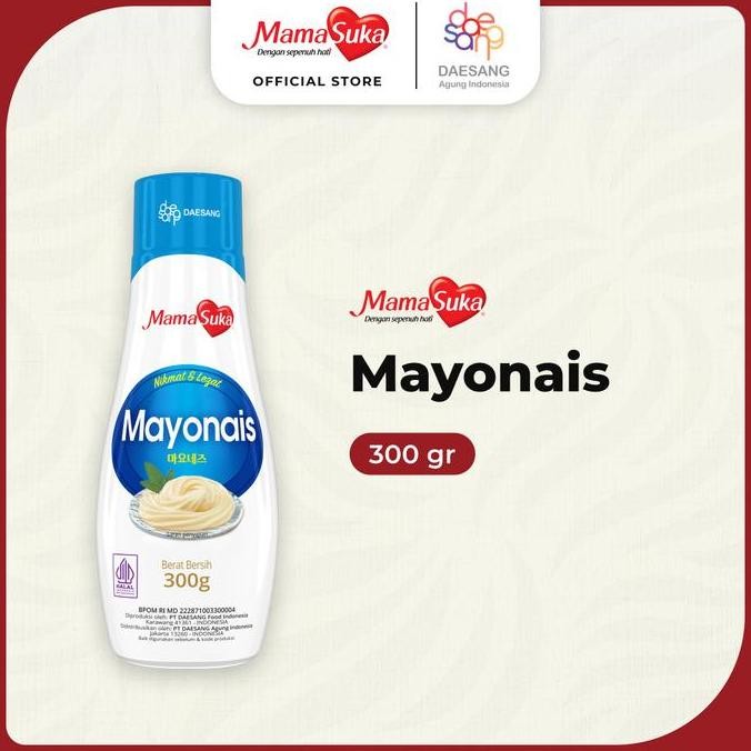 

Tersedia MamaSuka Mayonais 300gr Saus Mayones Serbaguna Dapur