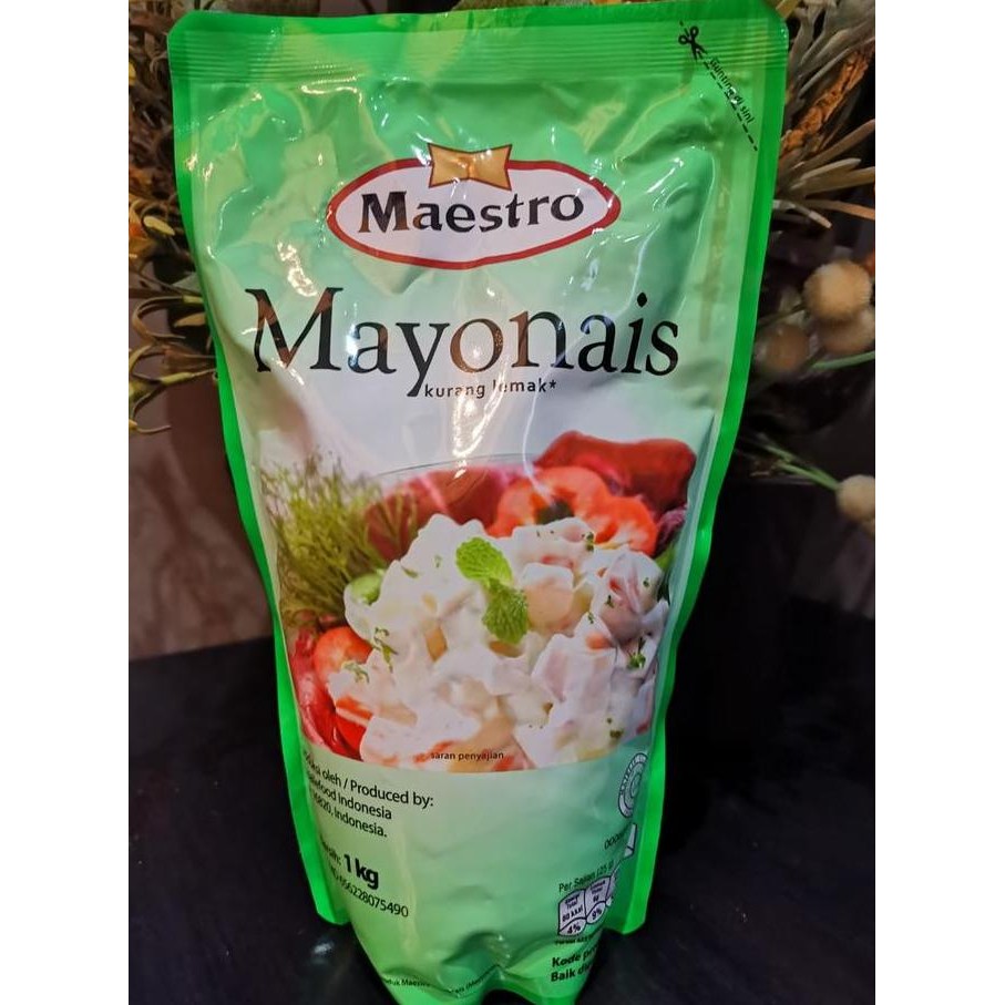

Tersedia Mayonais Maestro 1Kg / Mayonais Buah / Mayonais Sayur