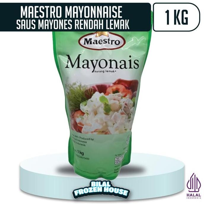 

Tersedia Maestro Light Mayonnaise 1kg - Mayonais Rendah Lemak Sehat