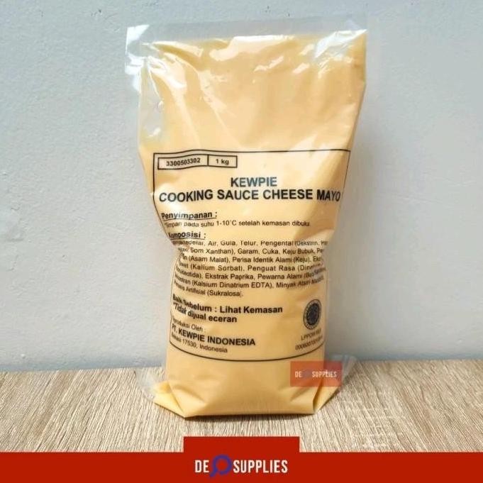 

Tersedia Kewpie Cheese Mayo Cooking Sauce 1kg - Saus Masak Keju Mayonaise 1 kg - Standard