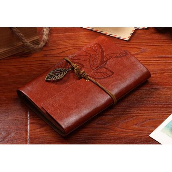 

Tersedia Notebook Buku Diary Catatan Kuliah Binder Kulit Retro B7 Aesthetic Tebal