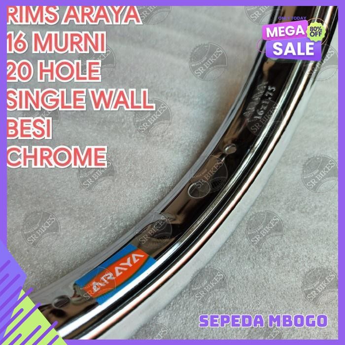 VELG RIMS 16 MURNI SEPEDA LIPAT MINI BMX. BESI. ARAYA BEST SELLER